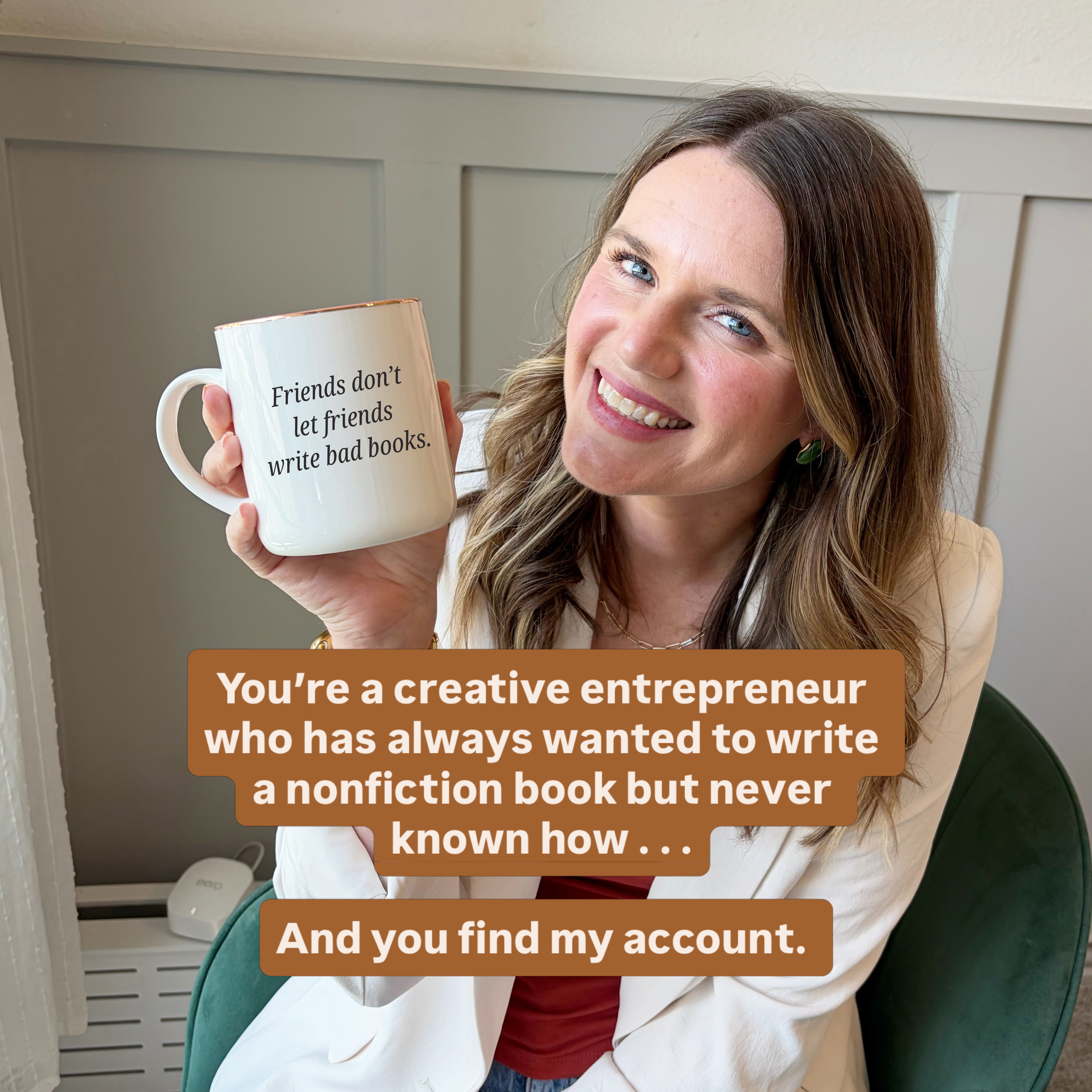 Mikaela Mathews, Editor + Writing Coach Facebook ad