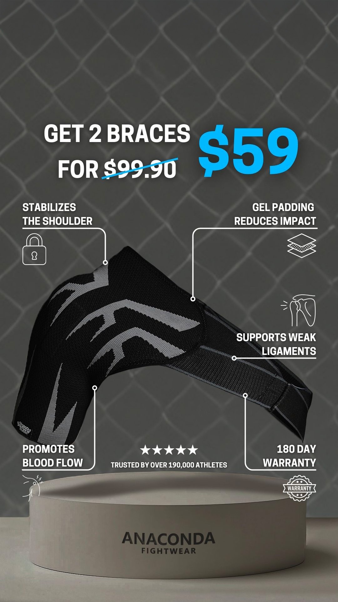 Anaconda Fightwear Facebook ad
