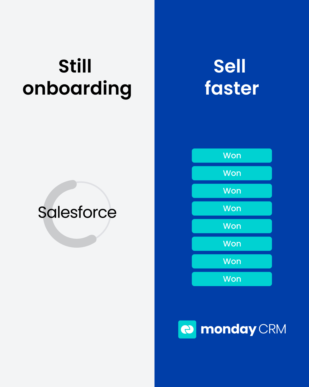 monday CRM Facebook ad