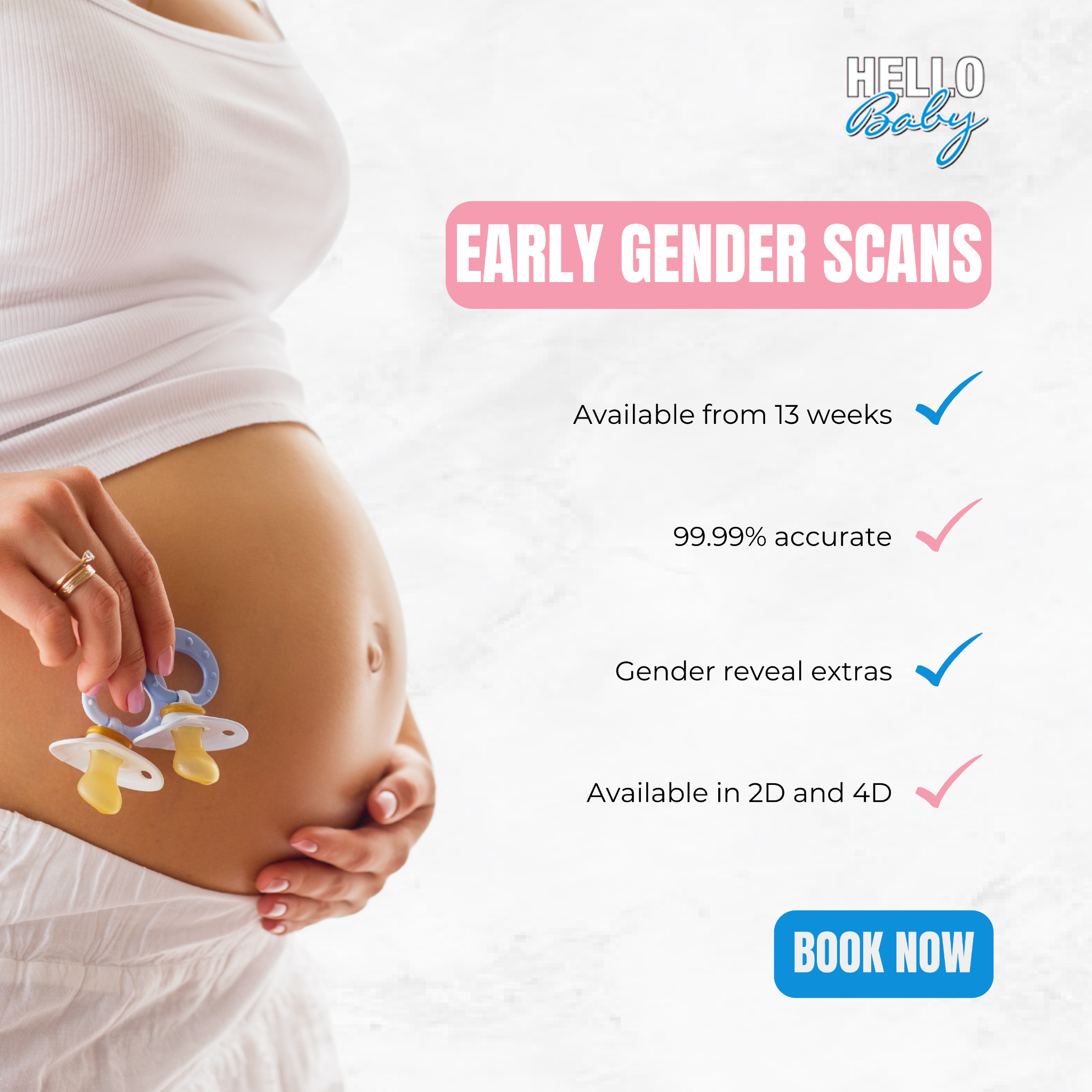 Hello Baby Pregnancy Scanning Clinic Facebook ad