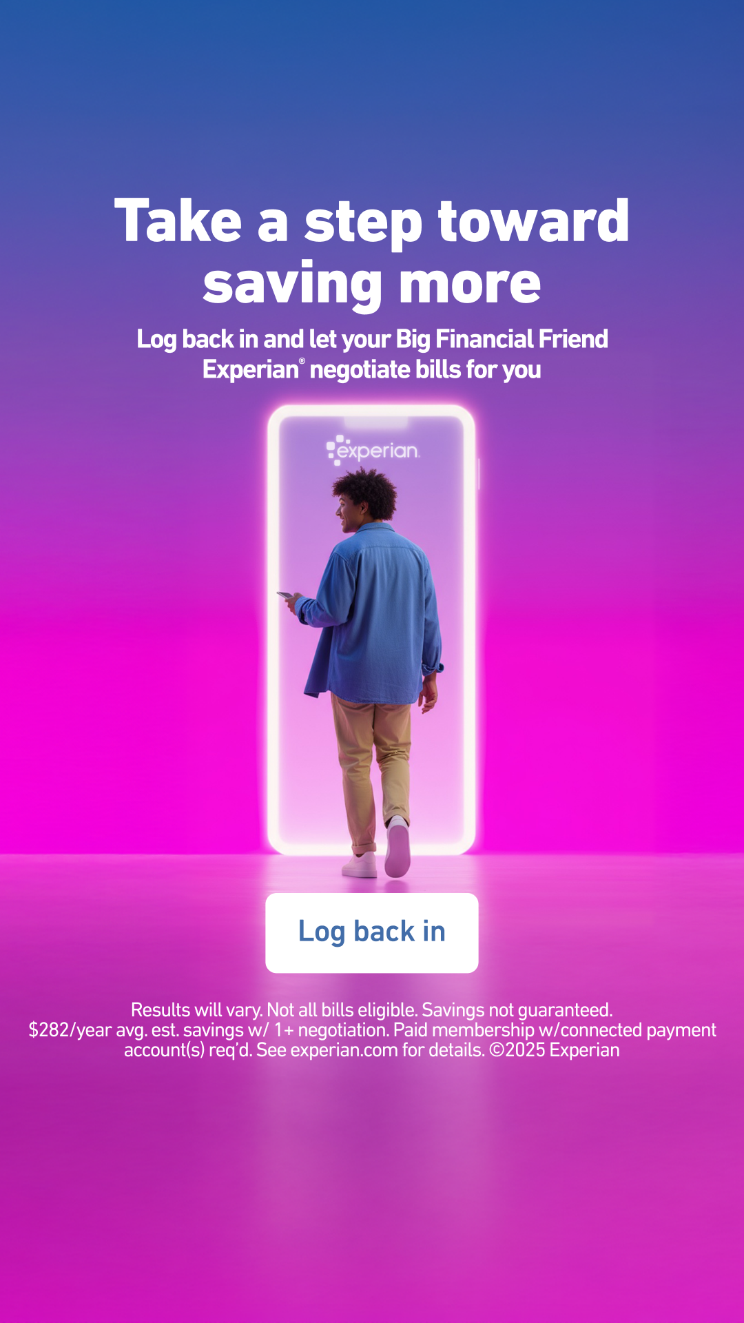 Experian Facebook ad