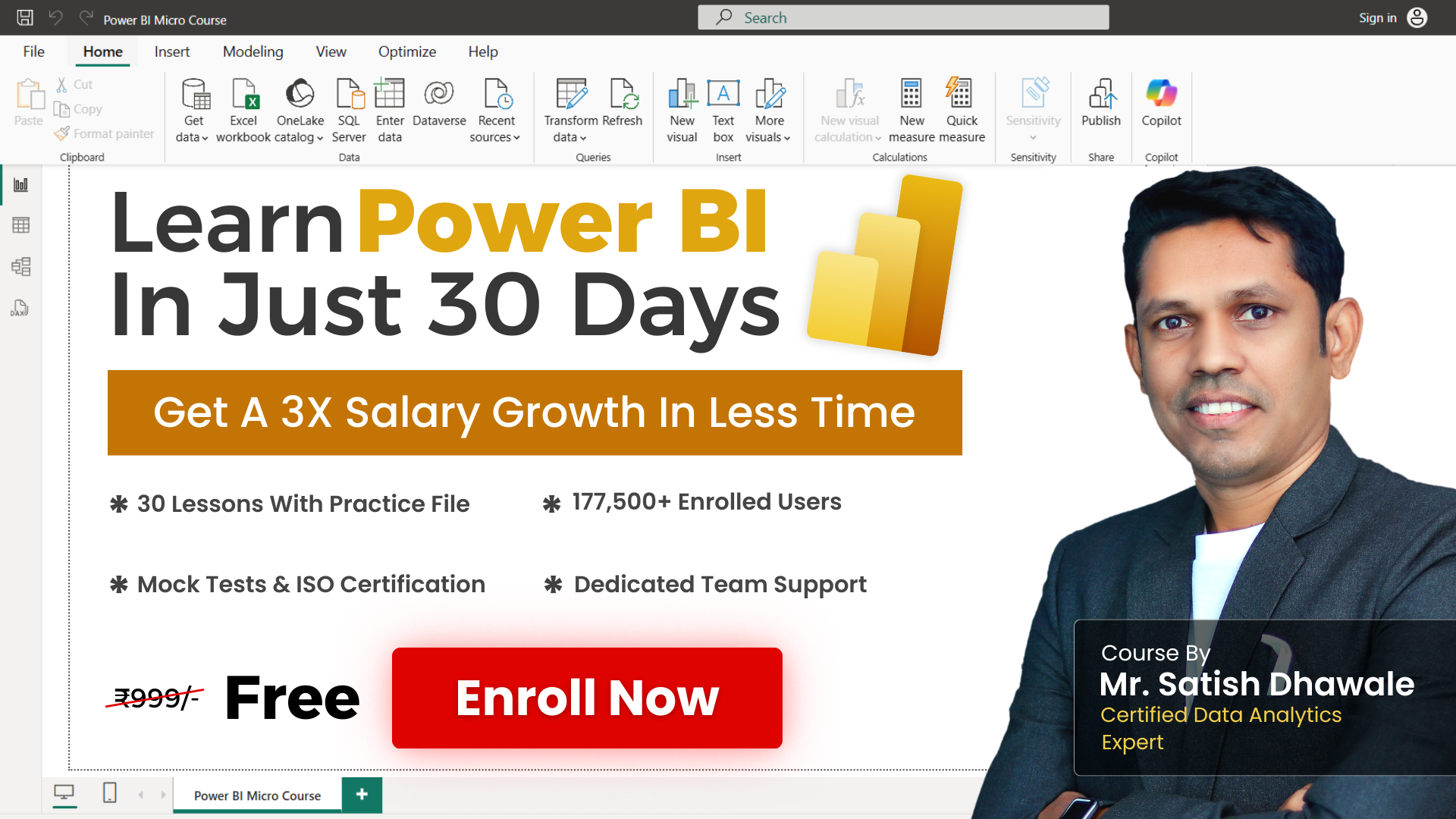 SkillCourse By Satish Dhawale Facebook ad