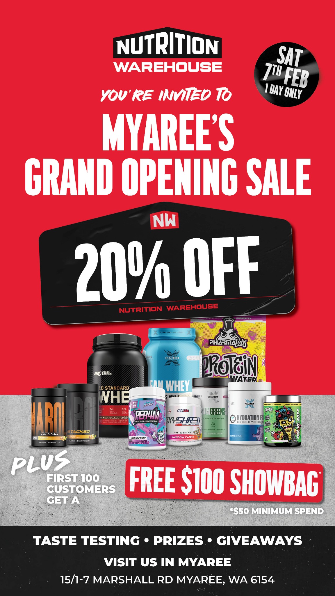 Nutrition Warehouse Facebook ad