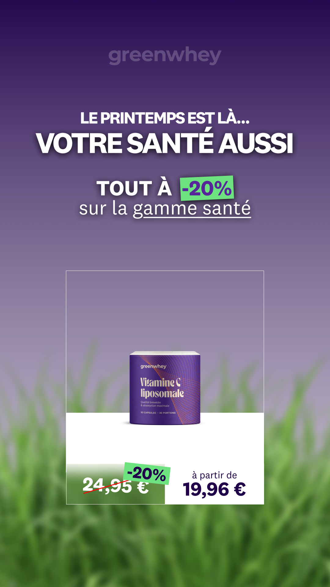 greenwhey Facebook ad