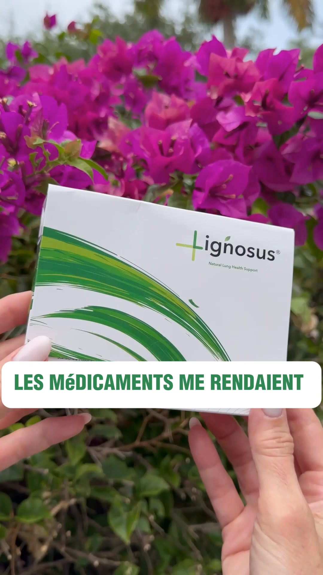 Lignosus Europe Facebook ad: Soulagement naturel pour vos poumons
