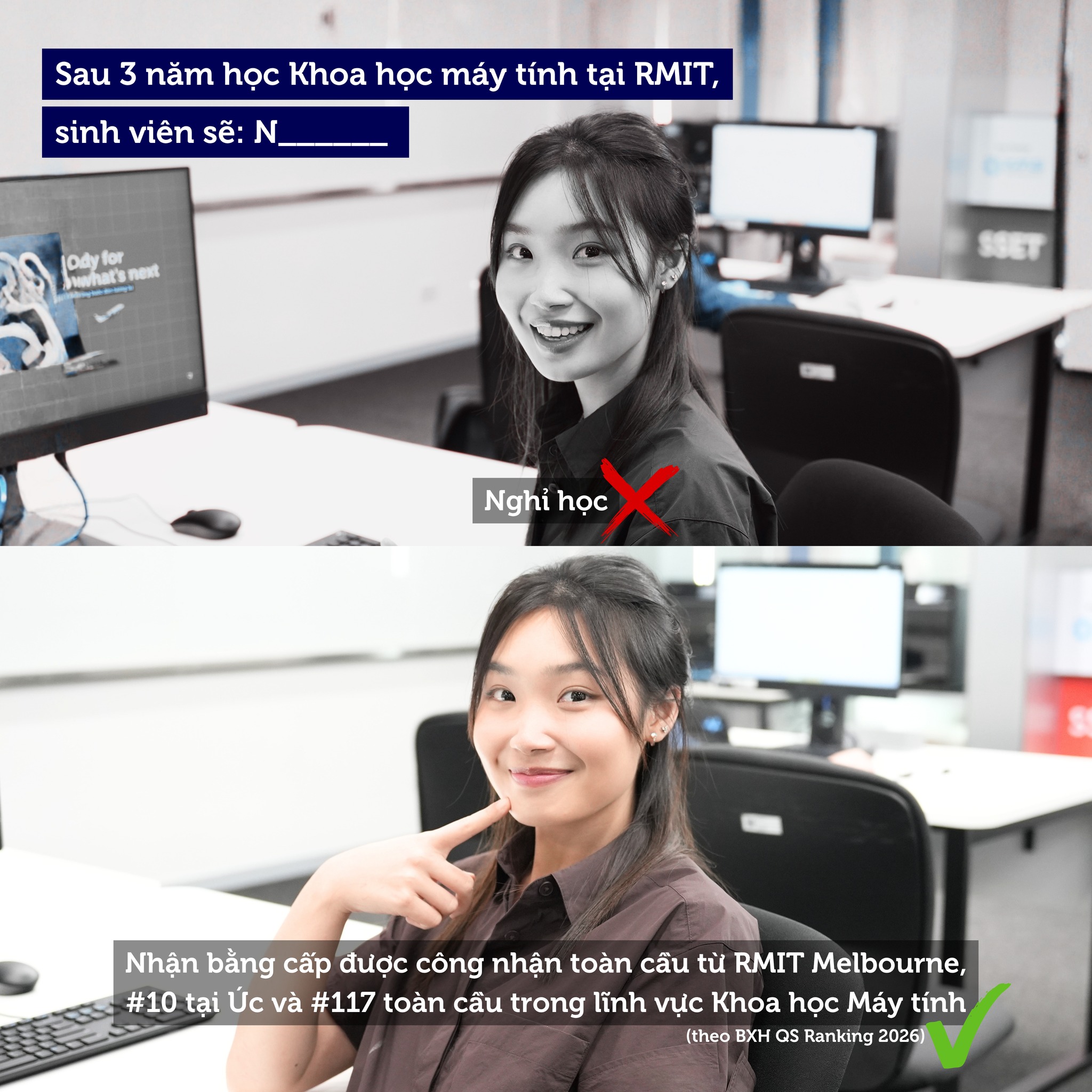 RMIT & Sinh viên tương lai Facebook ad: Trường đã nói vậy về ngành Khoa học…