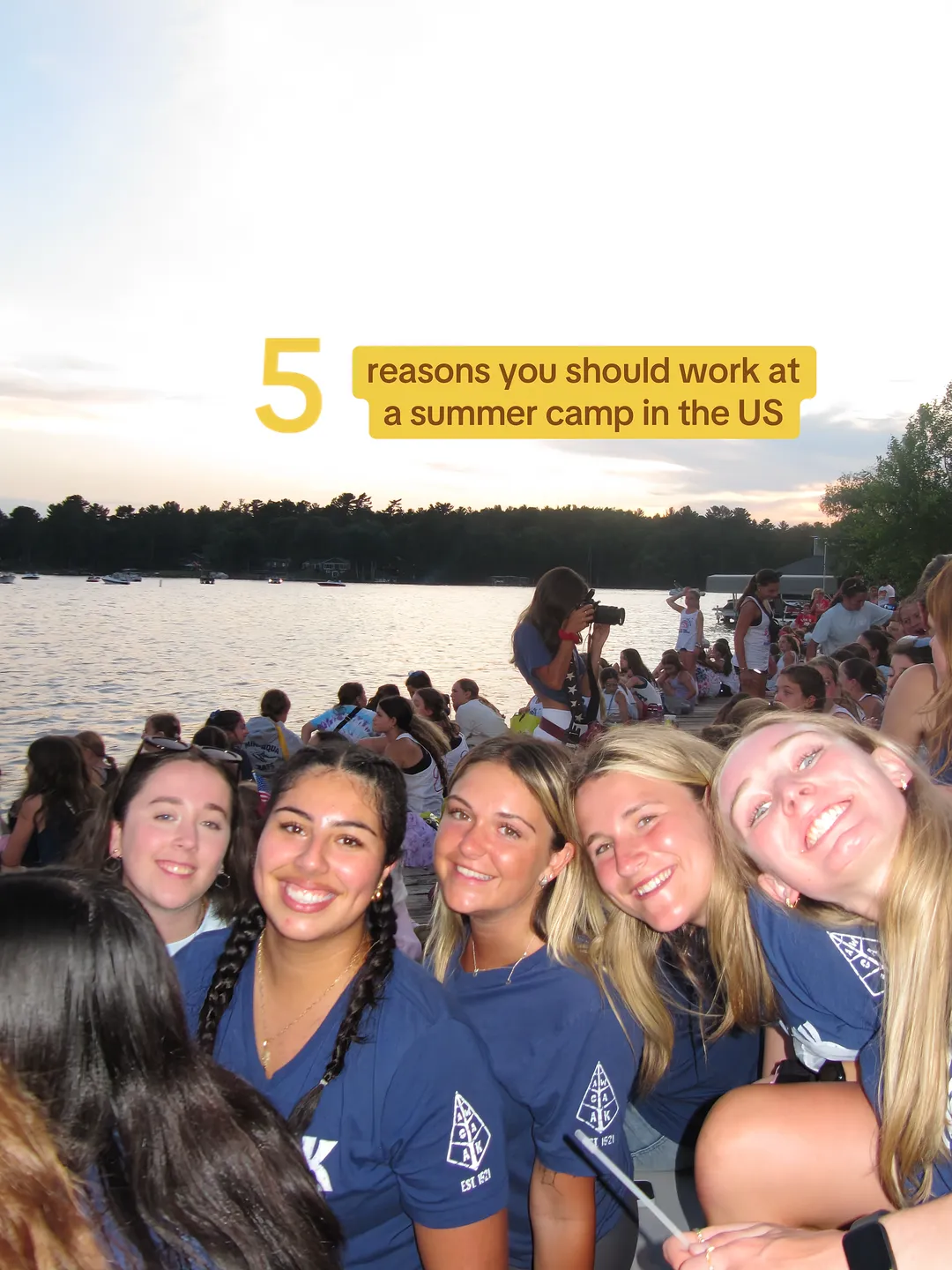 BUNAC Travel Facebook ad: 5 reasons why working at a summer camp…
