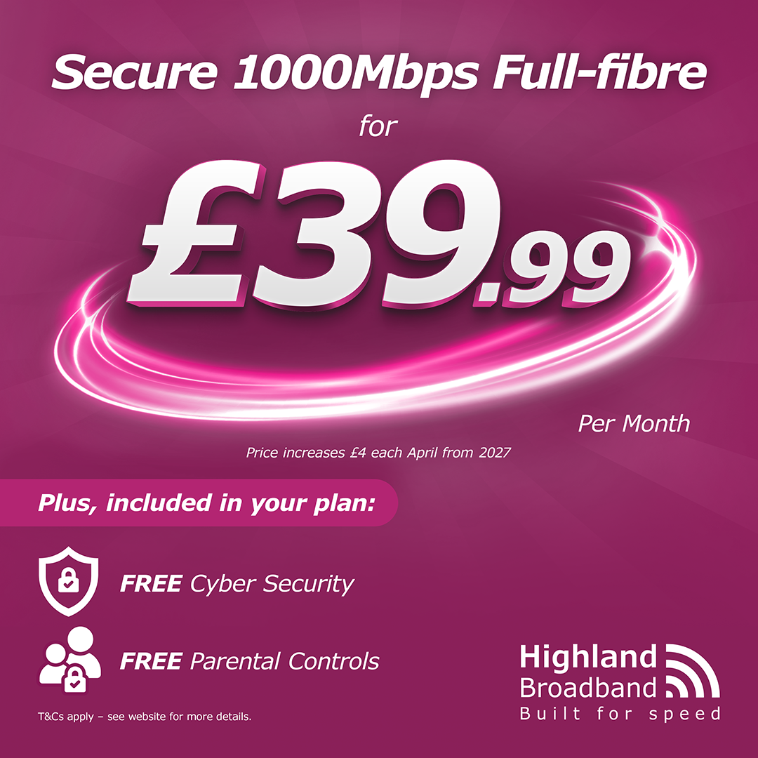 Highland Broadband Facebook ad