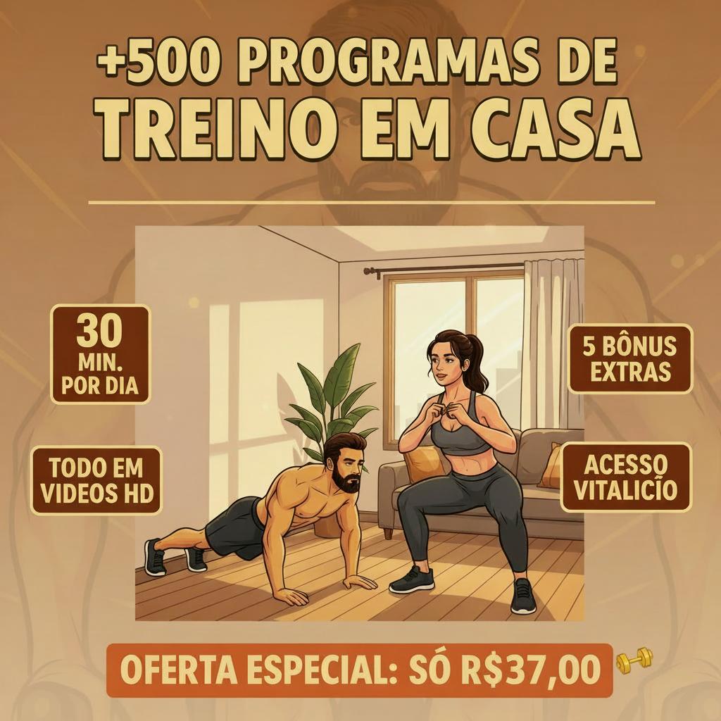 POWER GYM STORE Facebook ad: Treinar em casa funciona? Funciona sim.