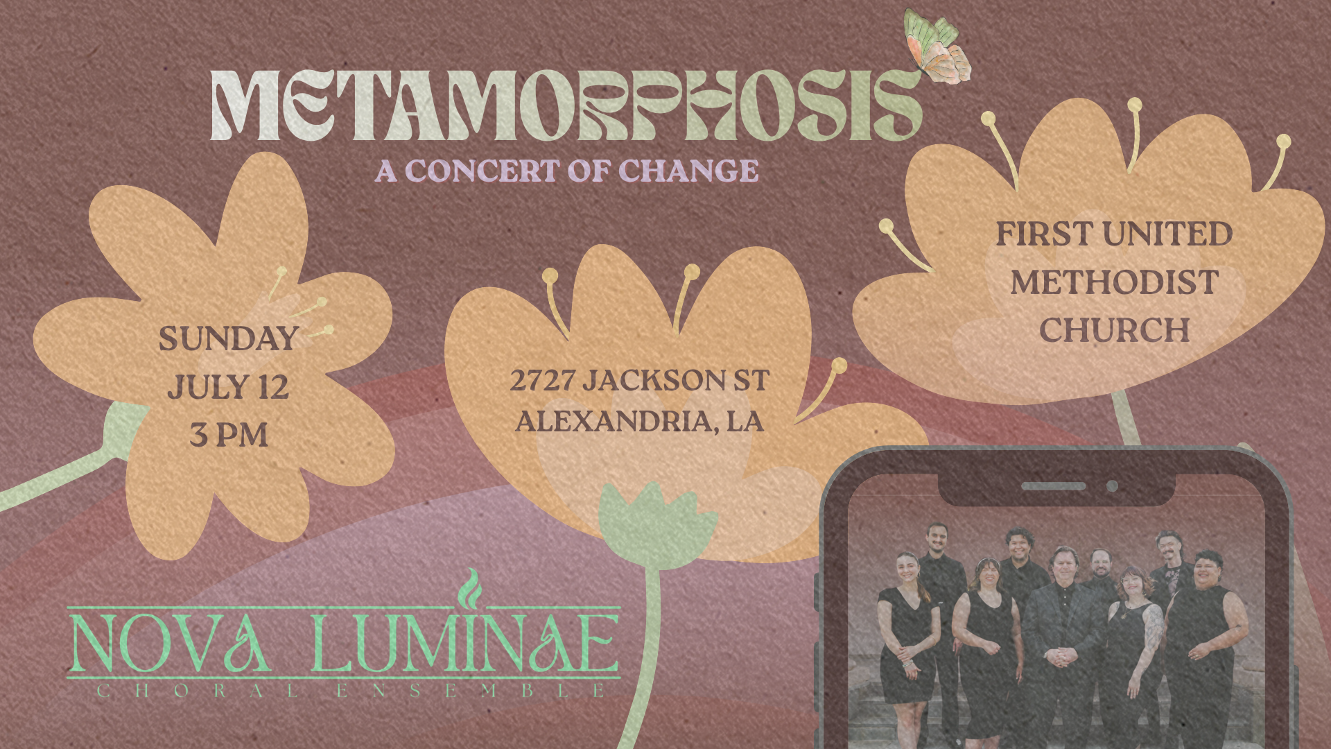 Nova Luminae Facebook ad: Metamorphosis: A Concert of Change