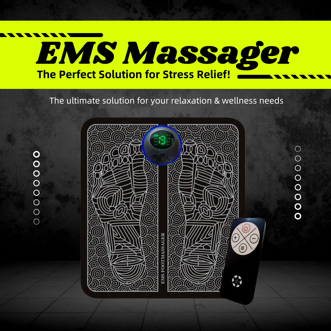 CS Fit and Well Facebook ad: Portable EMS Foot Therapy for Daily Comfort!