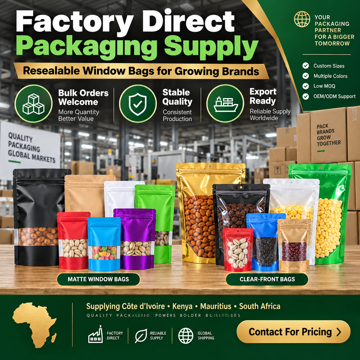 Sixwekit Packaging Bags Factory Facebook ad: Looking for custom packaging that makes your products…