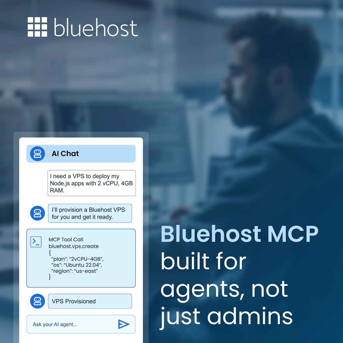 Bluehost Facebook ad: From Prompt to Published App