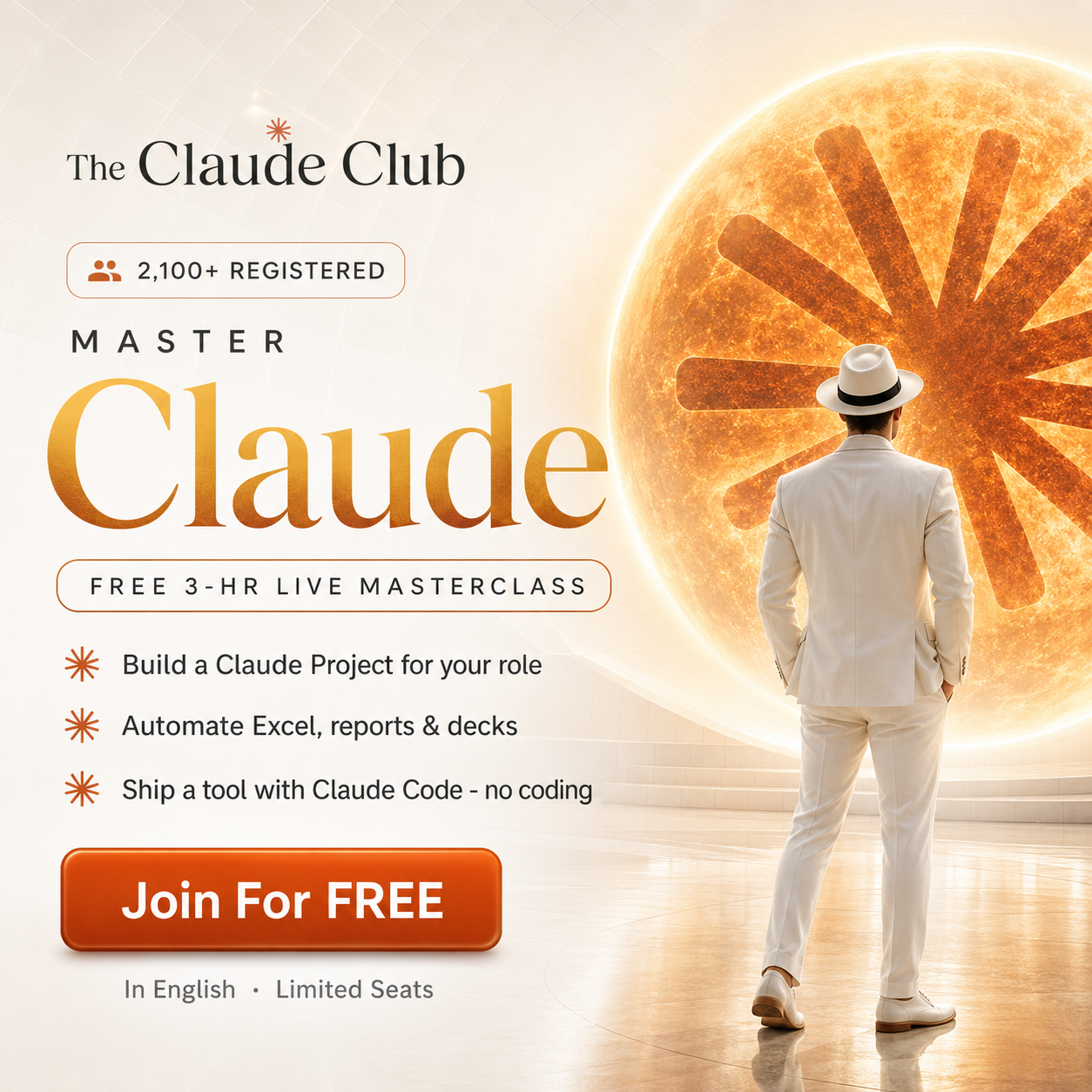 The Claude Club Facebook ad