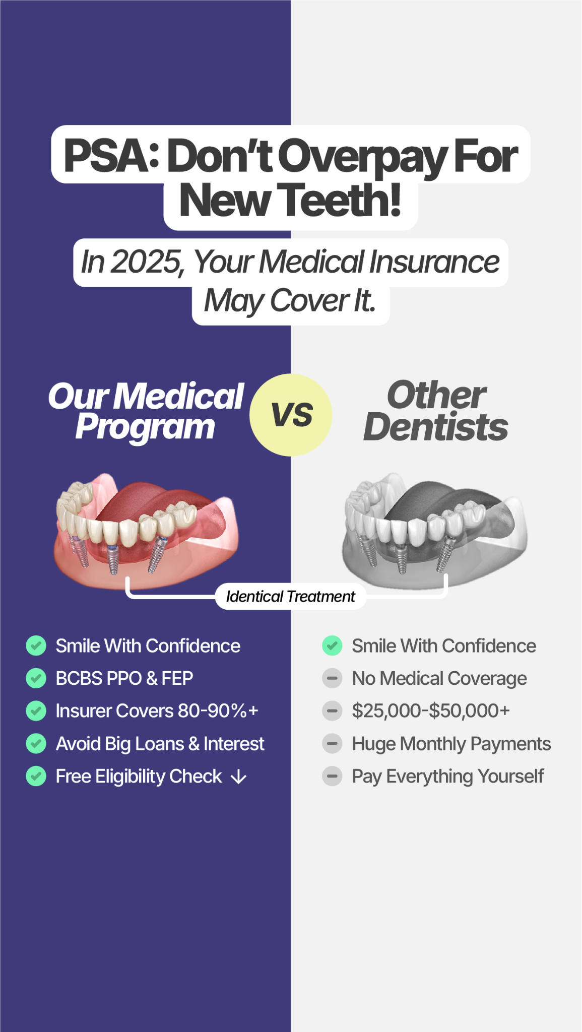 NHOMS - New Hampshire Oral and Maxillofacial Surgery Facebook ad from May 14, 2025