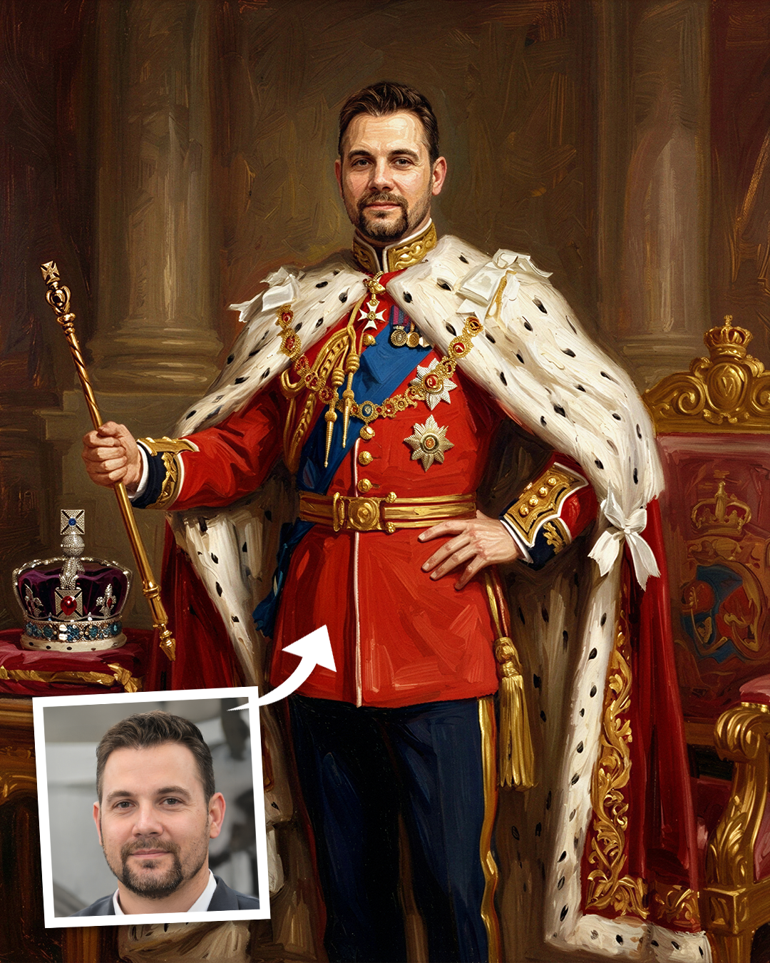 Turn Me Royal Facebook ad