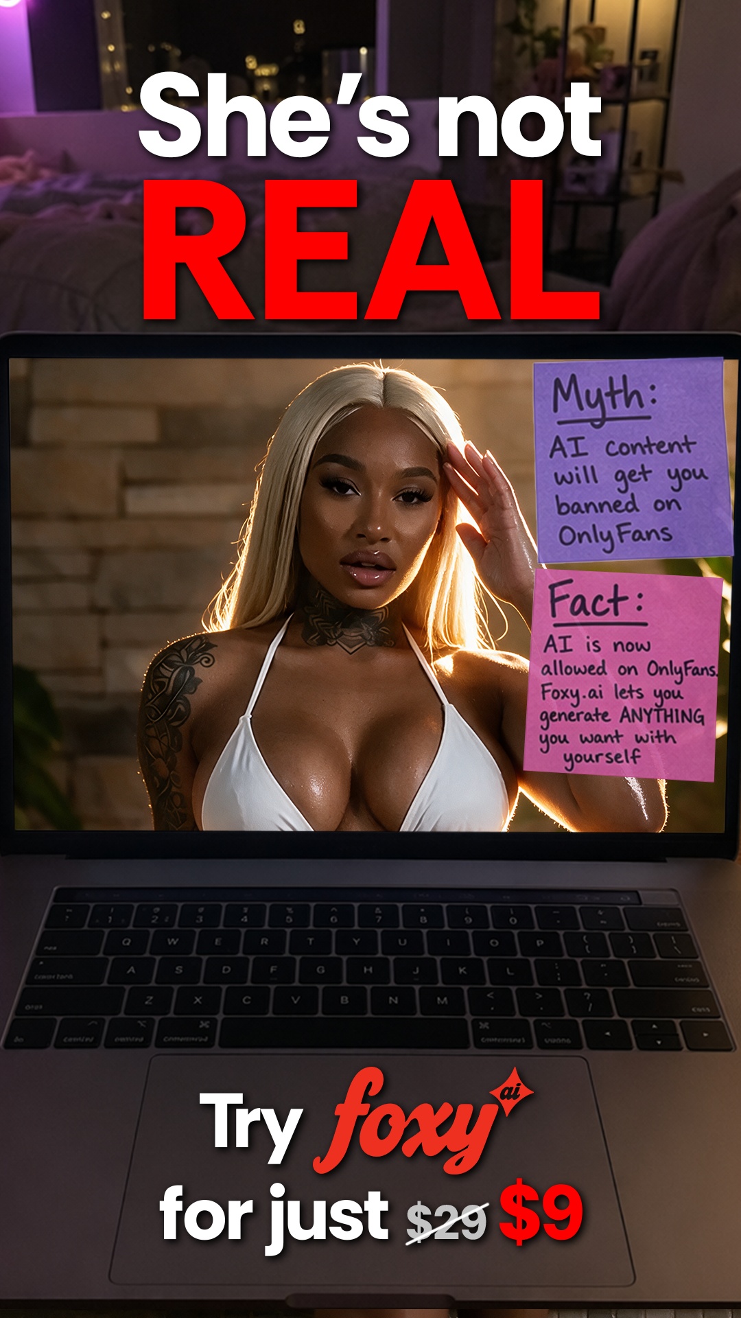 Foxy.ai Facebook ad