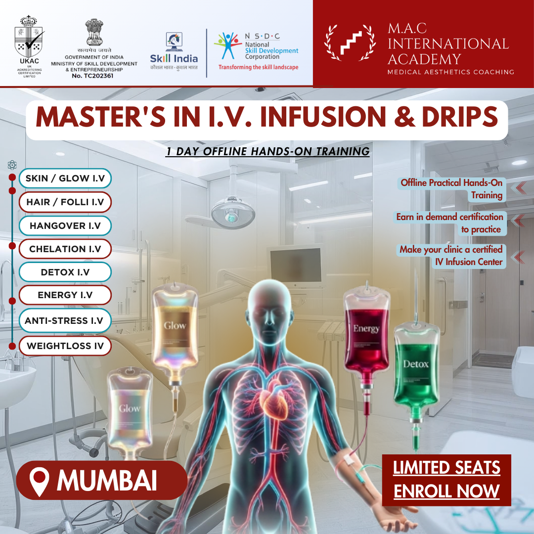 M.A.C International Academy Facebook ad: Step into the world of IV Therapy!
