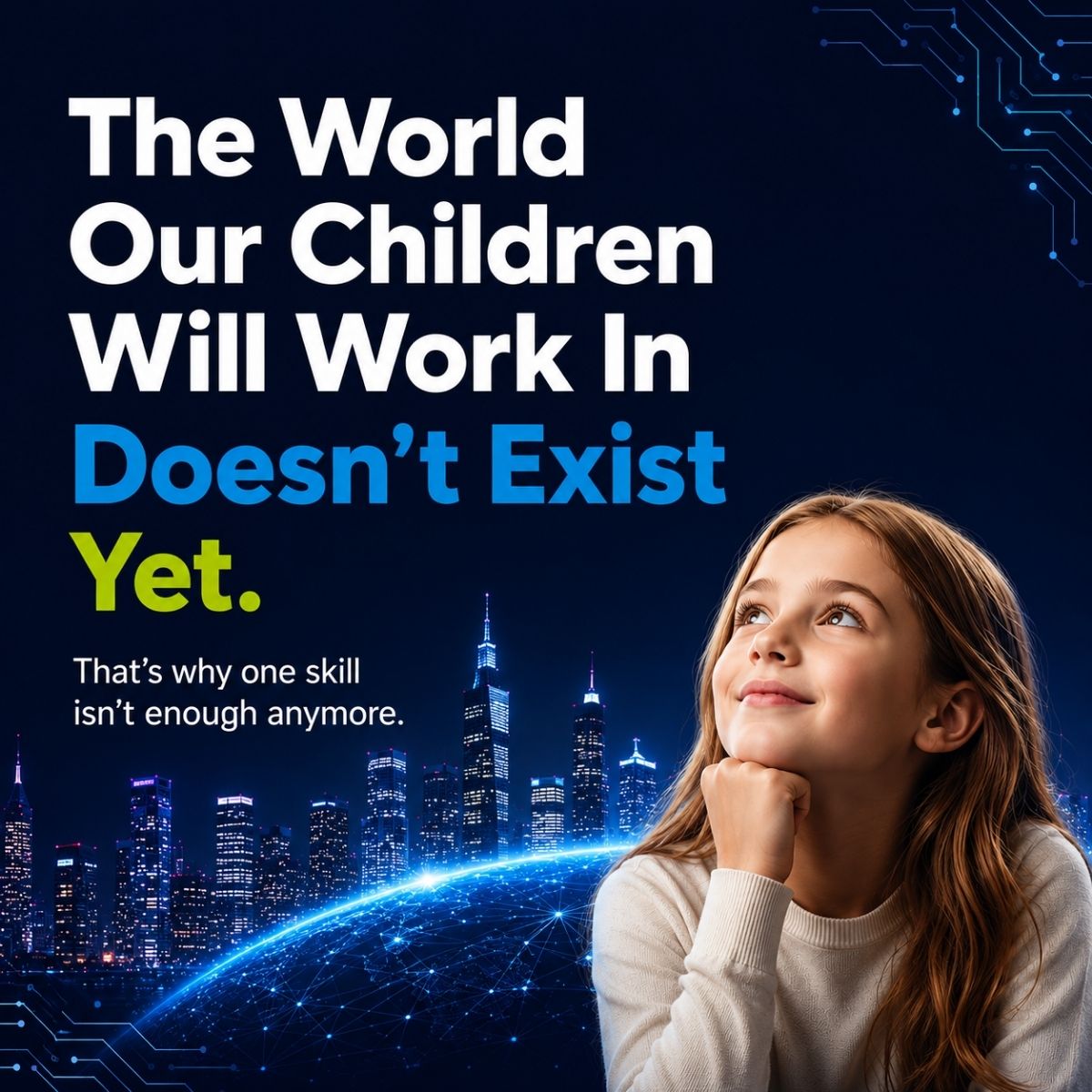 Logiscool South Africa Facebook ad: The world our children are growing up in…