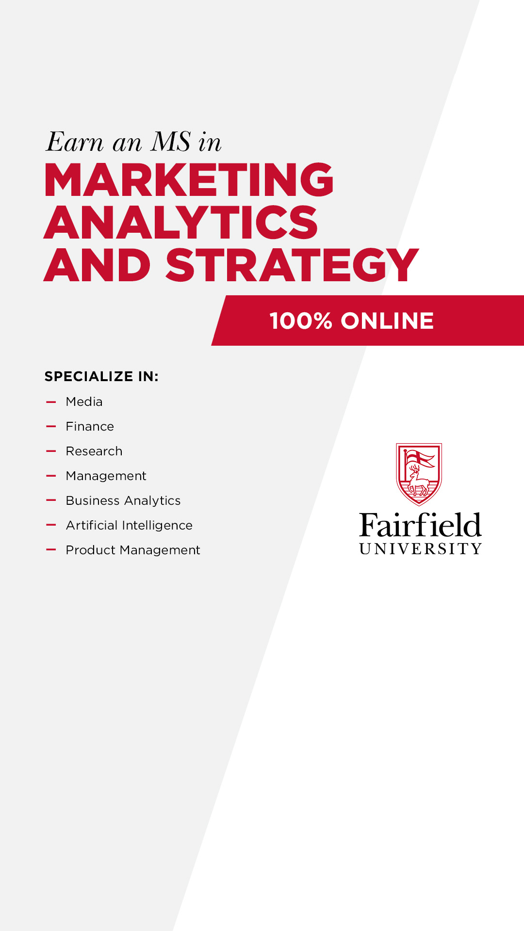 Fairfield University Charles F. Dolan School of Business Facebook ad