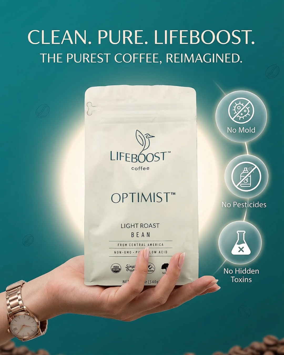 Lifeboost Coffee Facebook ad