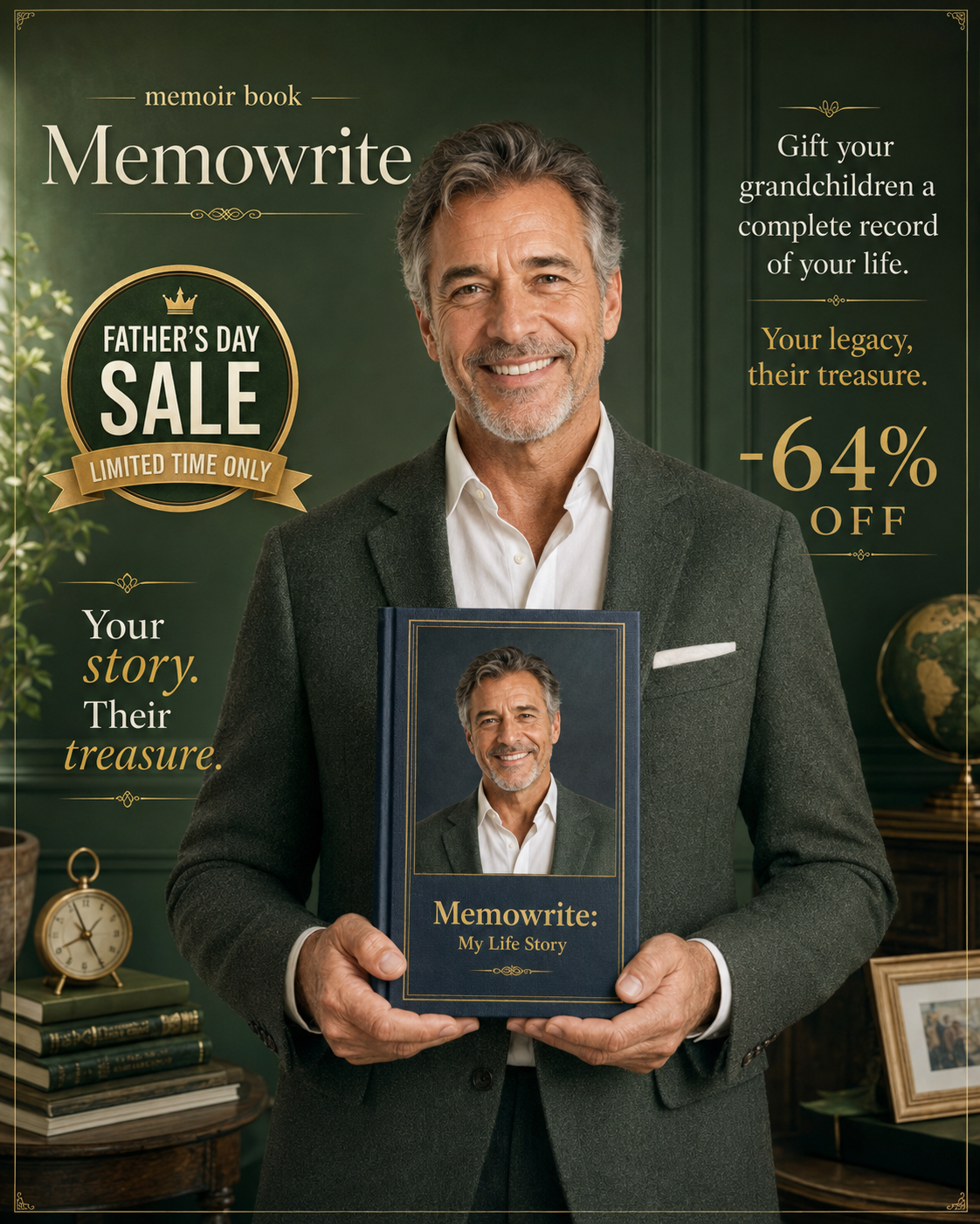 Memowrite Facebook ad