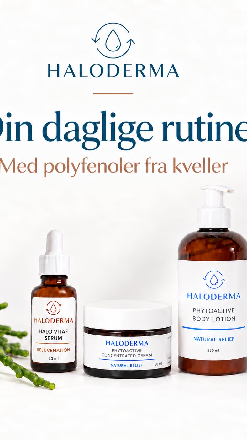 Haloderma Facebook ad: Din daglige rutine