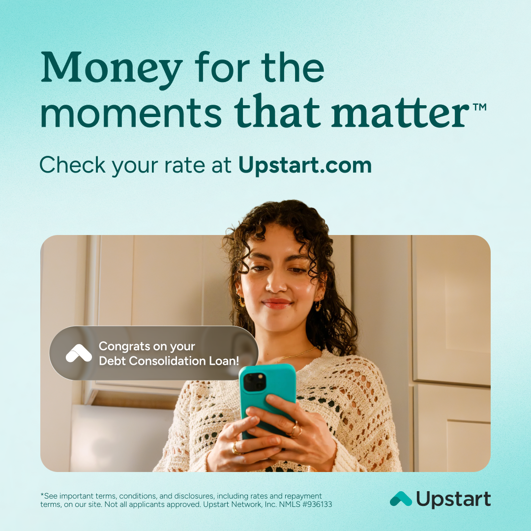 Upstart Facebook ad: Money for the moments that matter