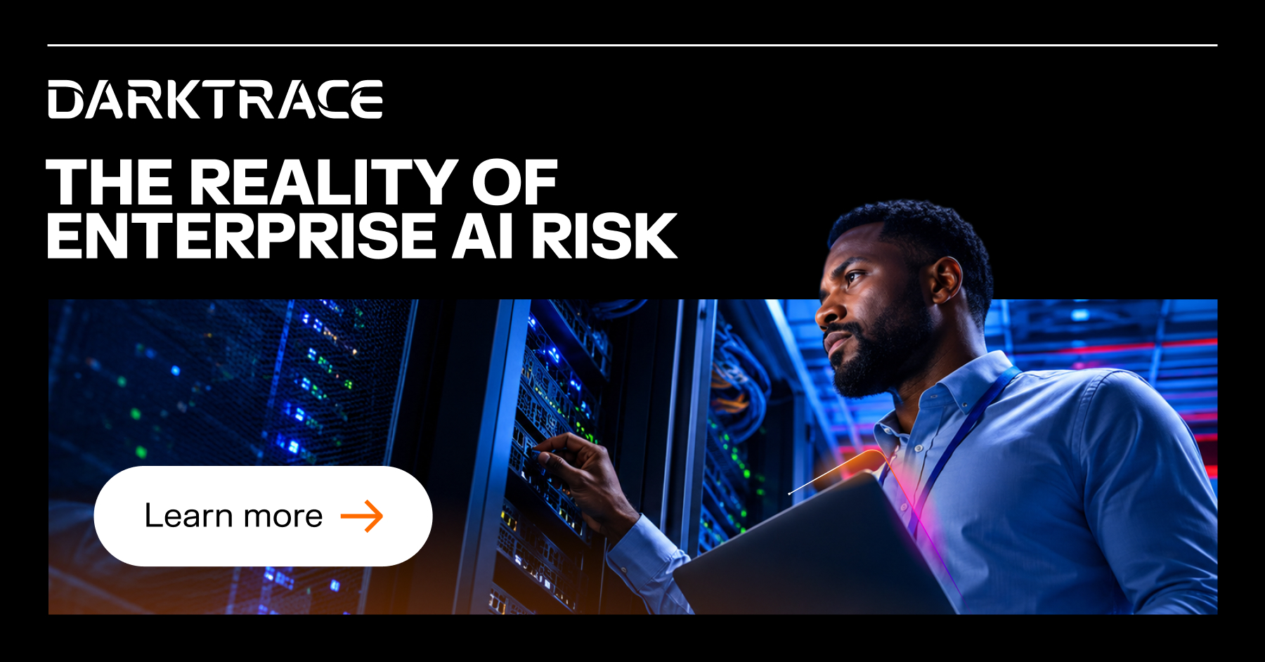 Darktrace Facebook ad: Make AI Security easier to manage