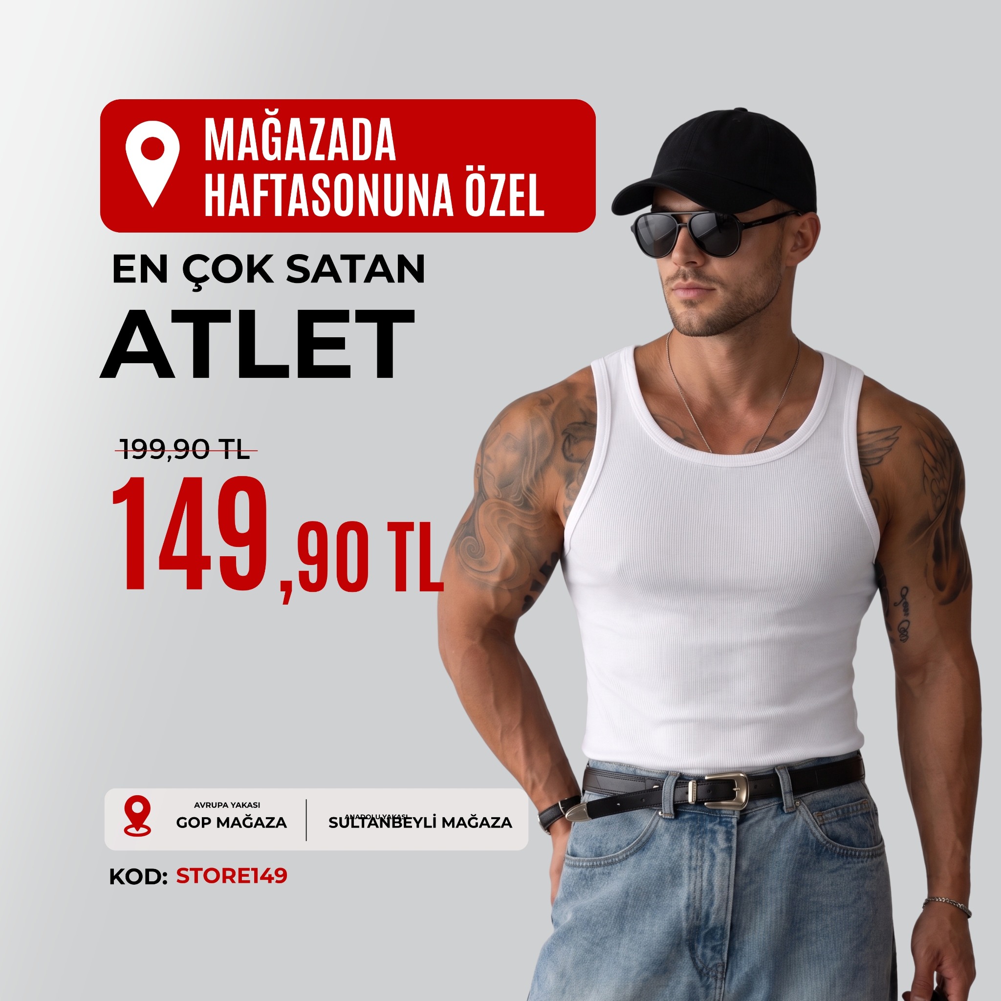 Abluka Facebook ad: Mağazada Hafta Sonuna Özel İndirim