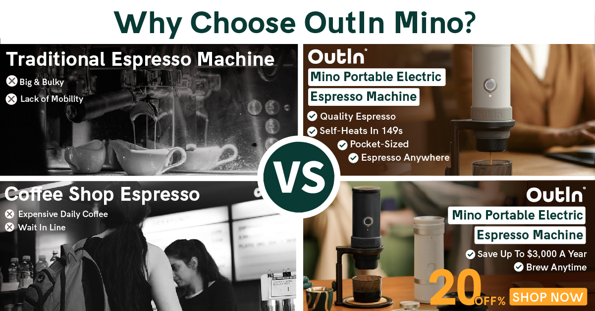 Outin Portable Electric Espresso Machine Facebook ad