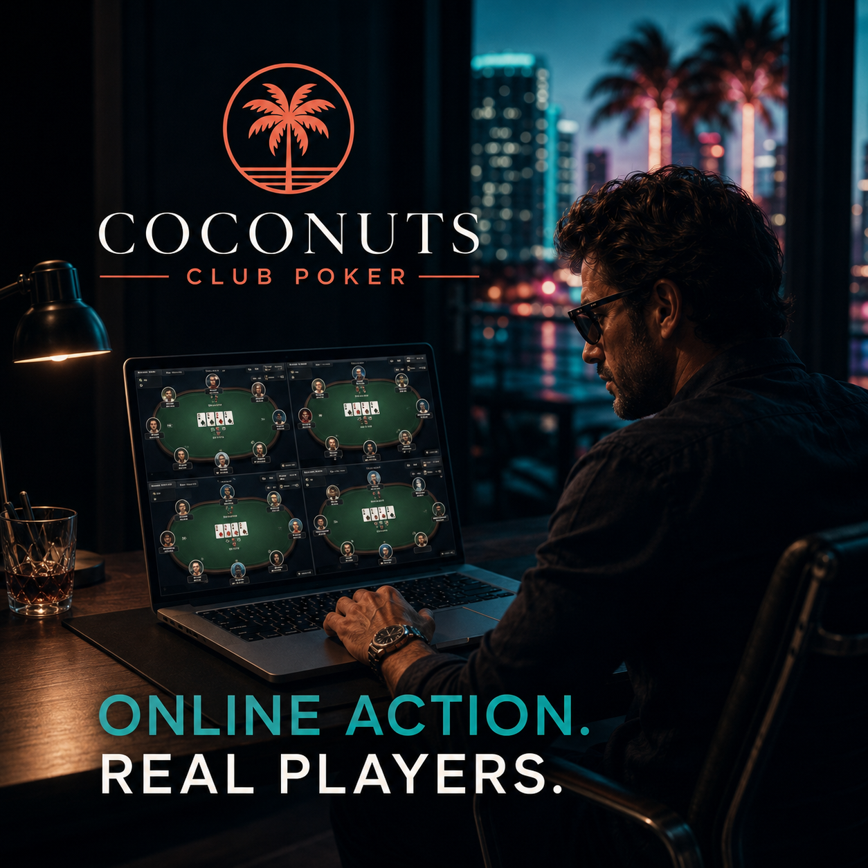 Coconuts Club Poker Facebook ad from Aug 1, 2026