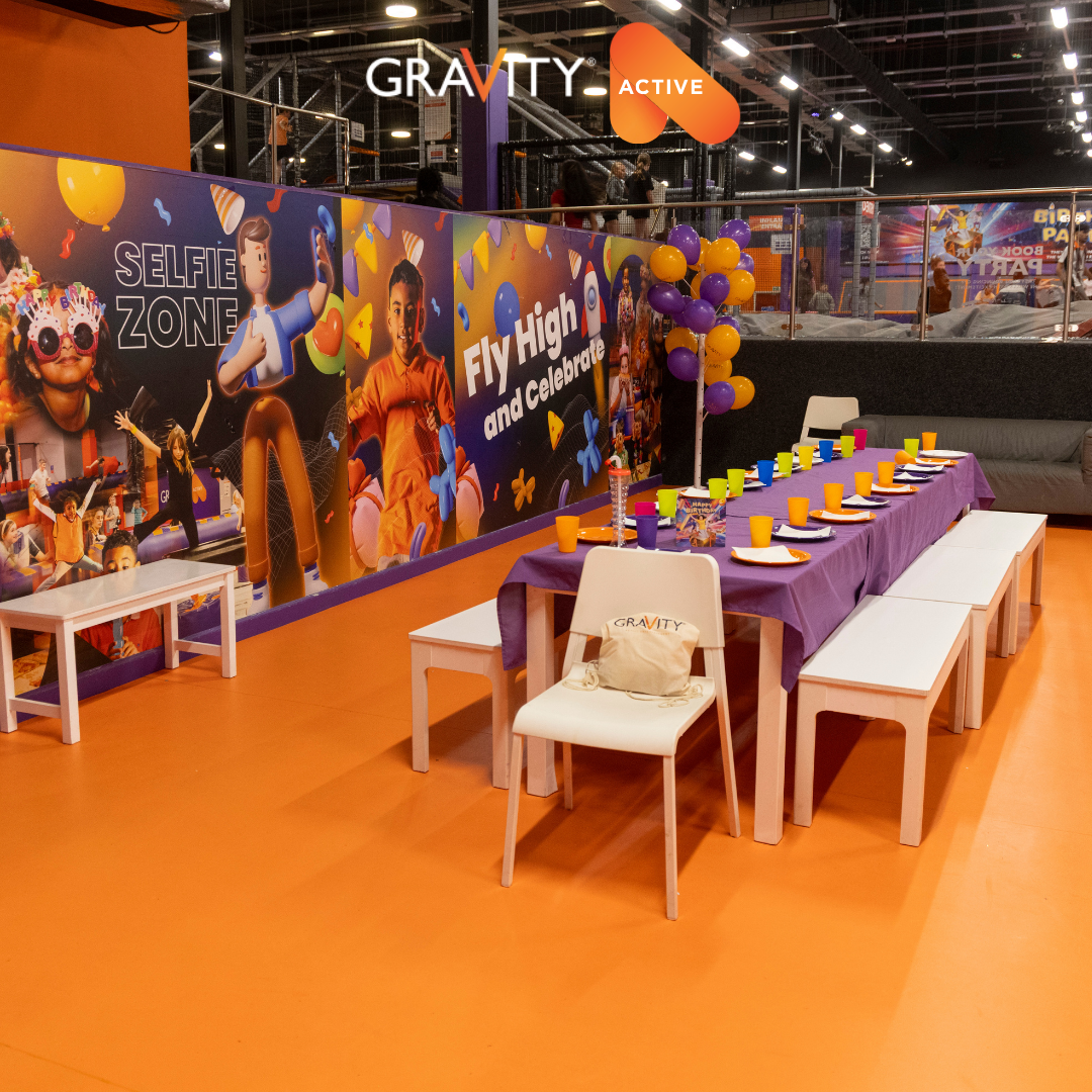 Gravity Active Birmingham Facebook ad: Book Your Gravity Active Birmingham Birthday Party Today…