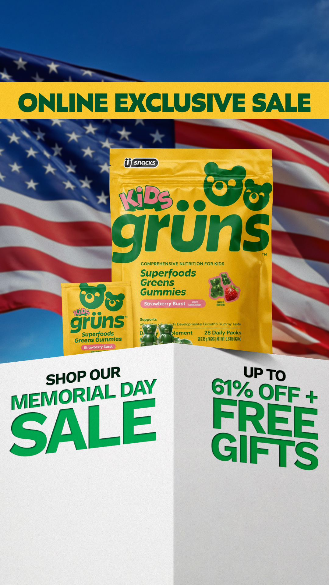 Grüns Kids Facebook ad