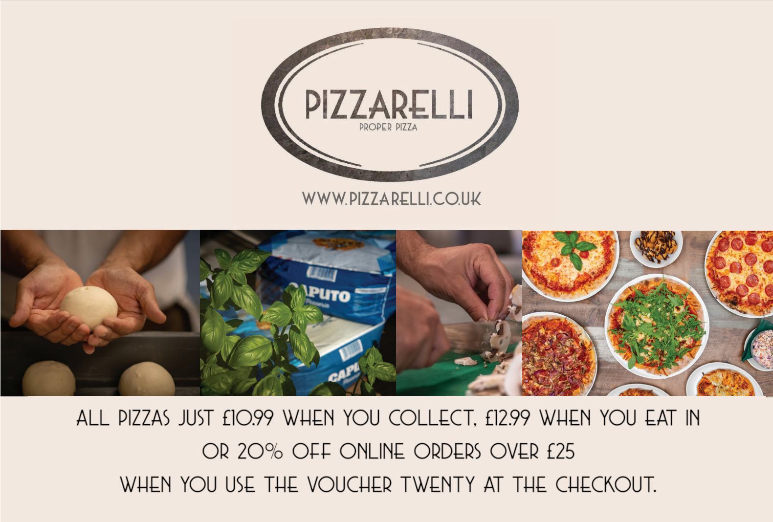 Pizzarelli Hastings & St Leonards Facebook ad: Pizzarelli | St Leonards | Hastings | Bexhill