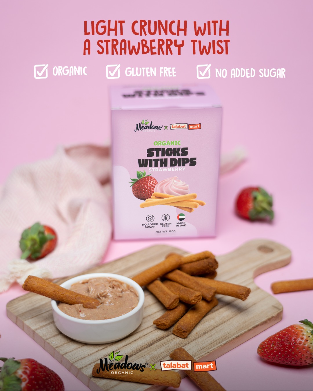 Meadows Organic Facebook ad: Online Grocery Delivery Service in UAE | Talabat UAE