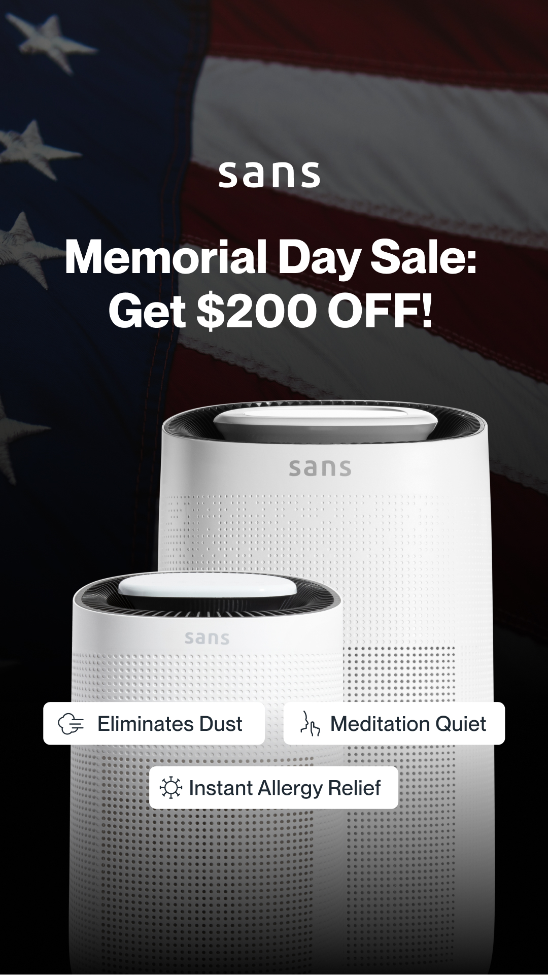 Sans Facebook ad