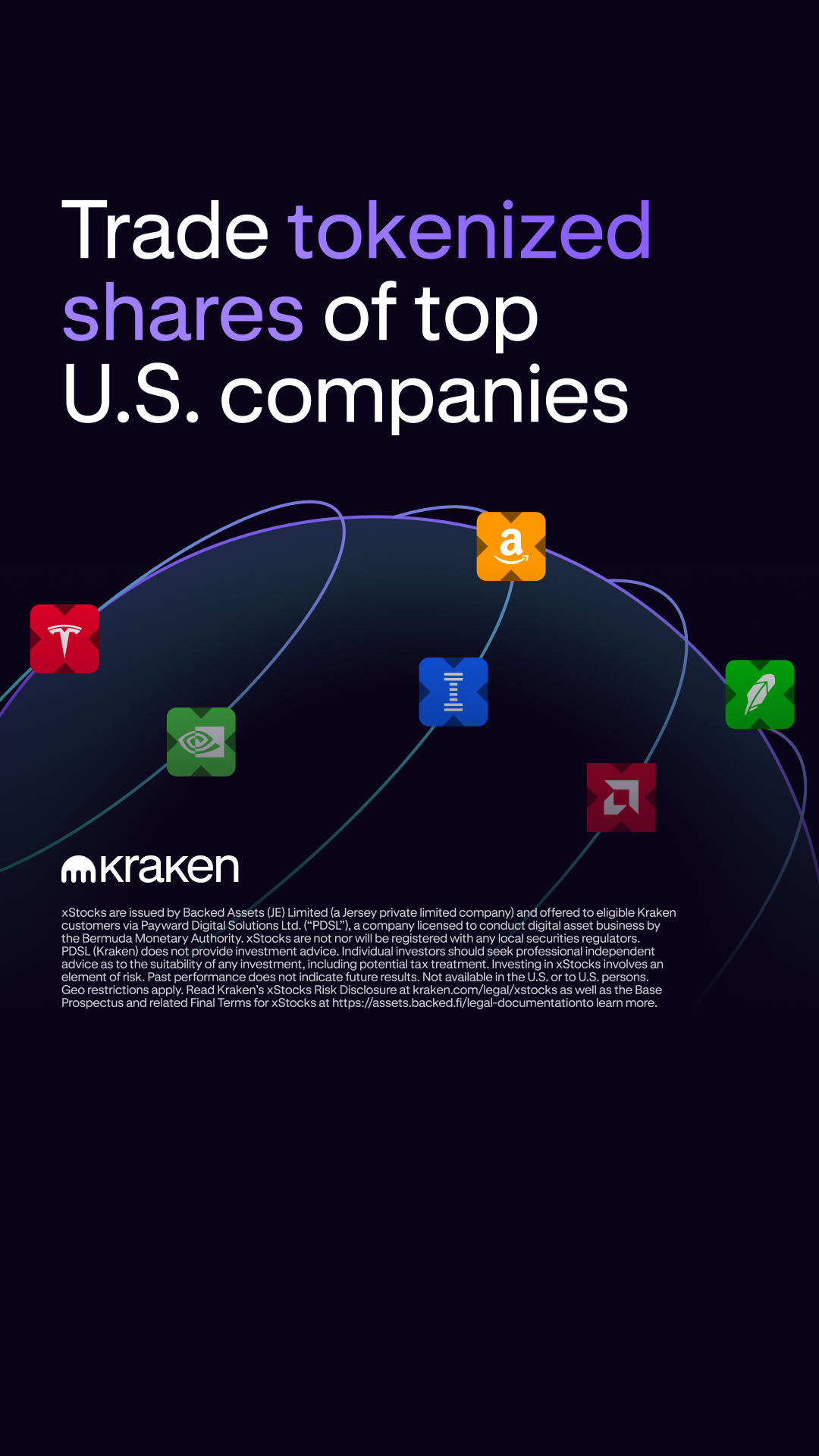 Kraken Digital Asset Exchange Facebook ad