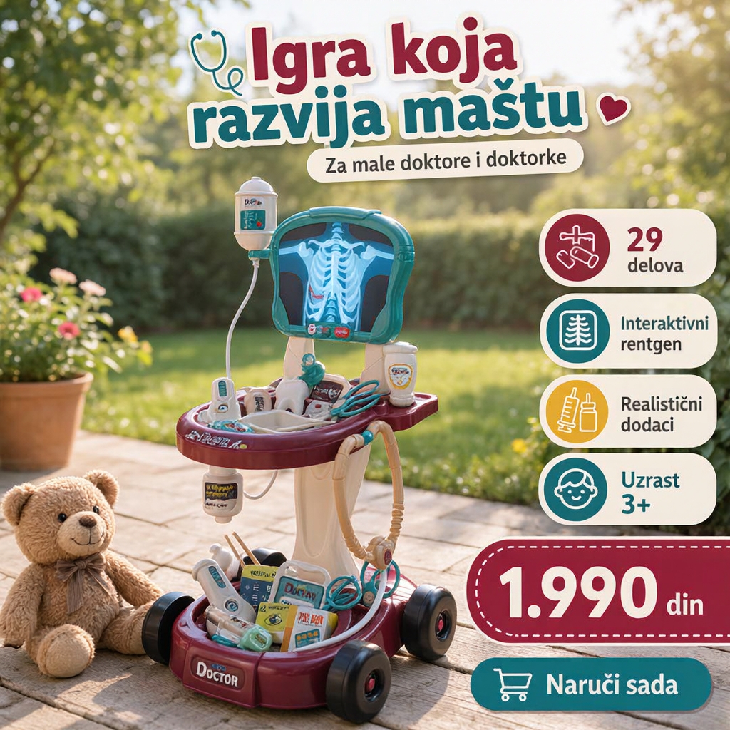 Super Igracke Facebook ad: Doktor set kolica 29 delova