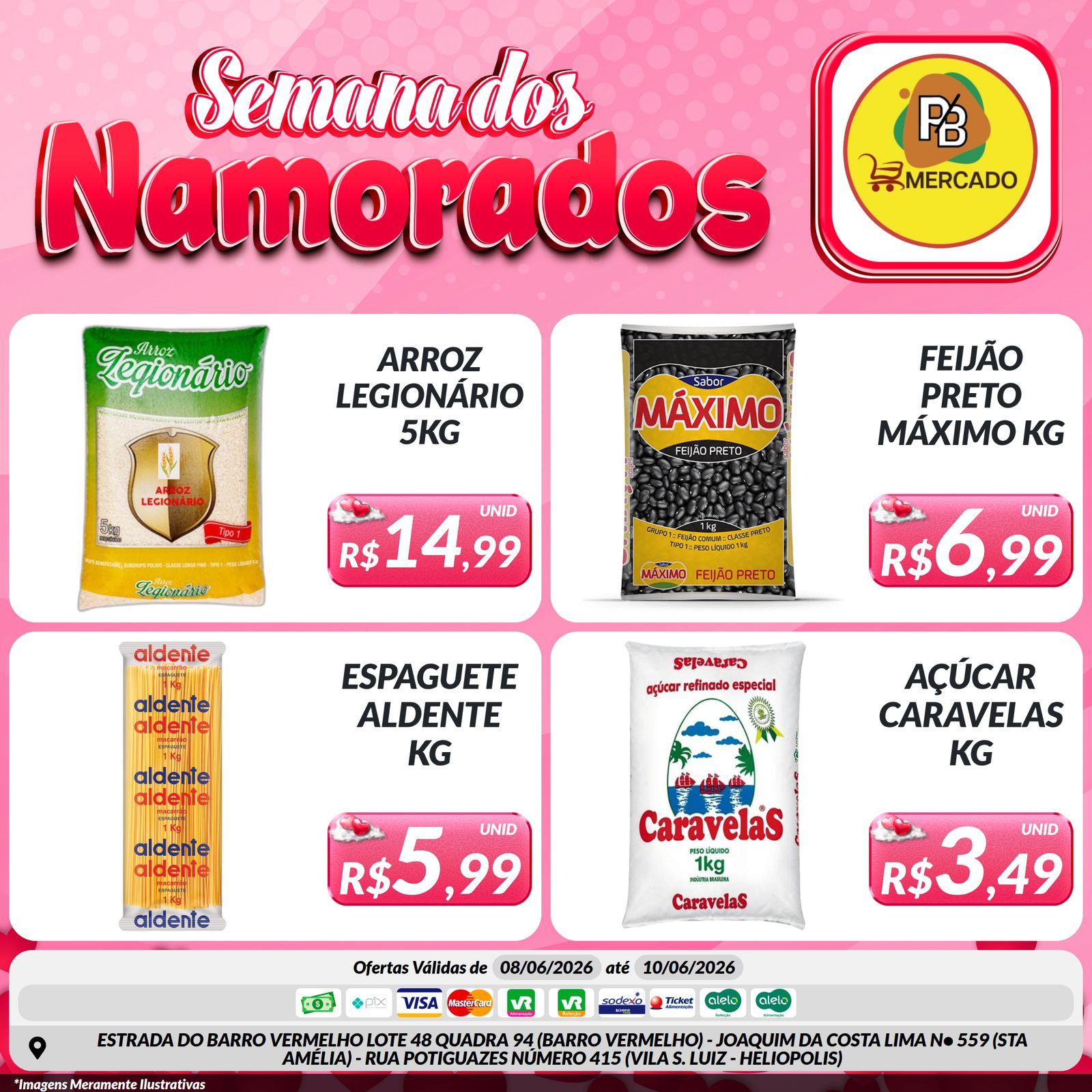 Mercado PB do Barro Vermelho Facebook ad: No PB Mercado o feijão com arroz da…