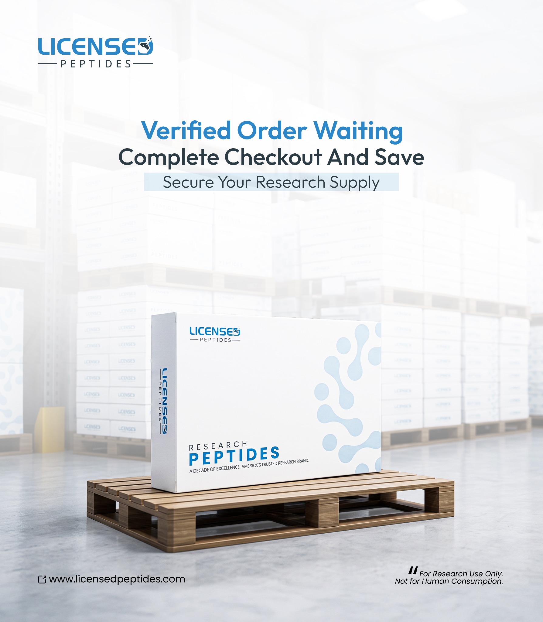 LicensedPeptides.com Facebook ad