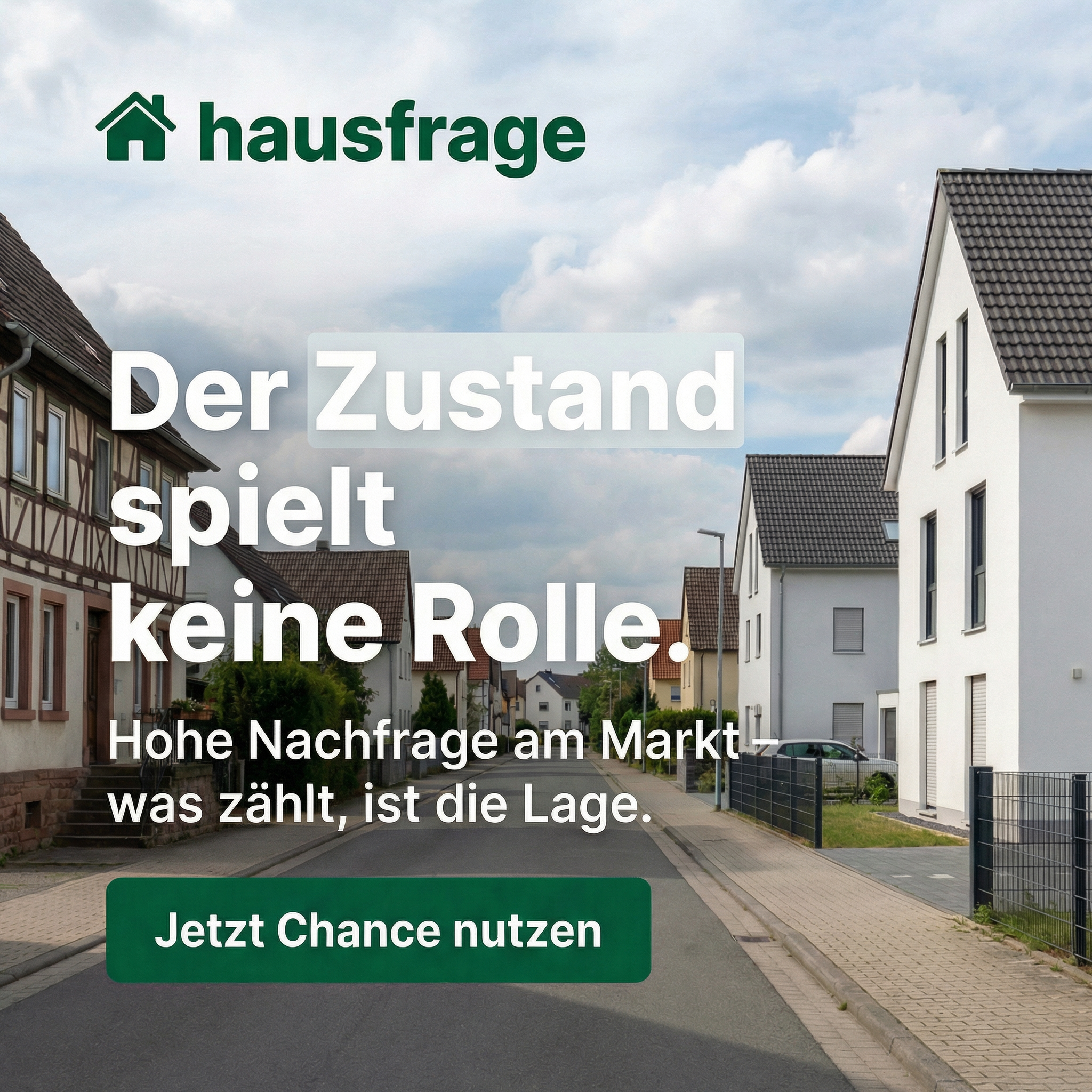 Hausfrage Facebook ad