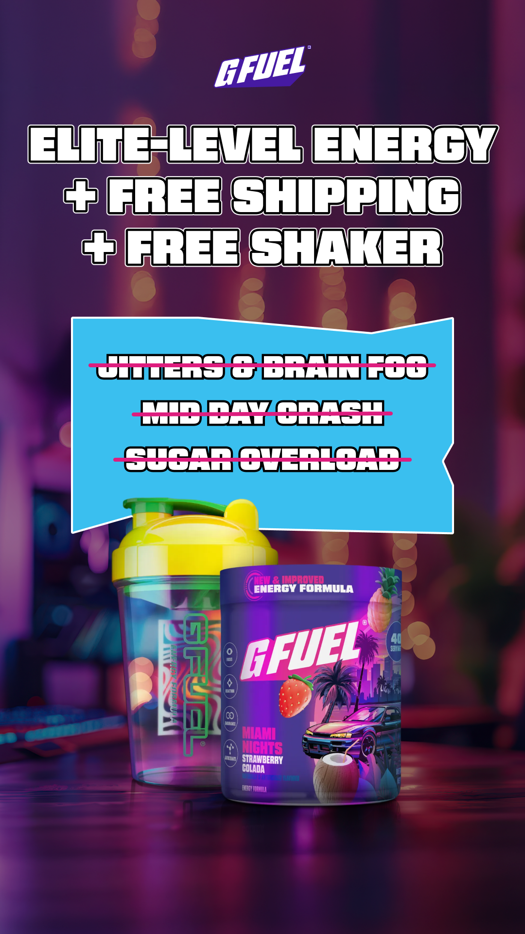 G FUEL Facebook ad