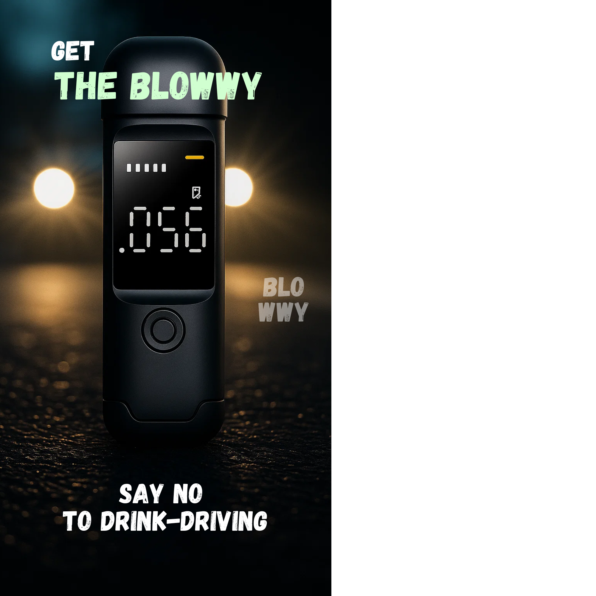 The Blowwy - Portable Breathalyzer Facebook ad