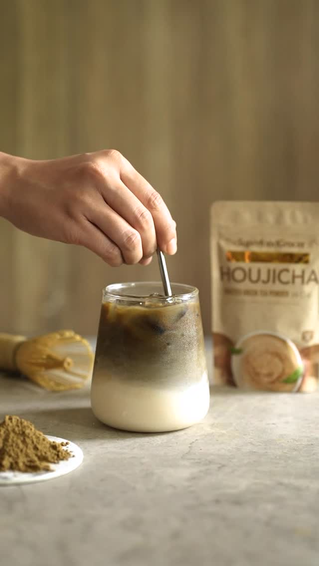 thesuperfoodgrocer Facebook ad: Introducing Dark Roast Houjicha, roasted, nutty and…