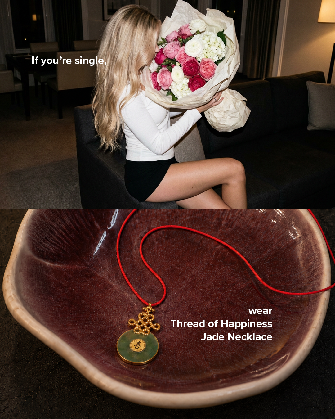 Stay Golden HI Jewelry Facebook ad: Waterproof. Stackable. Effortless.