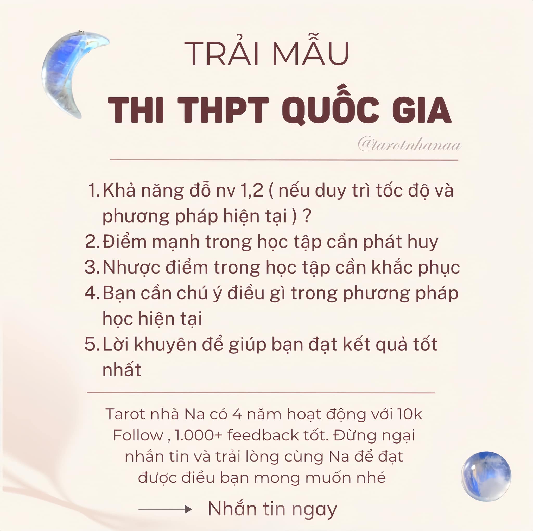 Na Tarot - Tử Vi Chỉ Tay Facebook ad