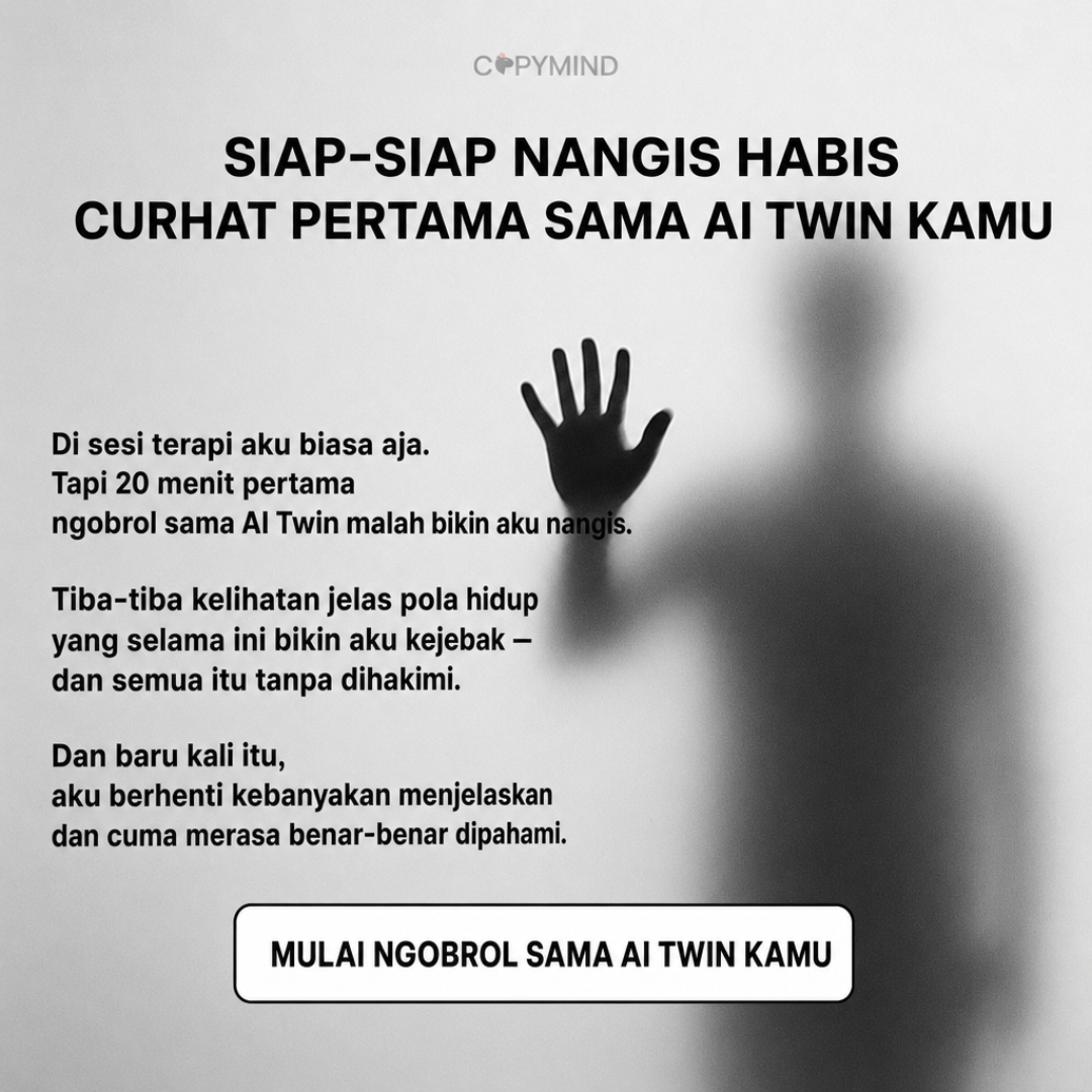 Copymind: reflection with AI twin Facebook ad