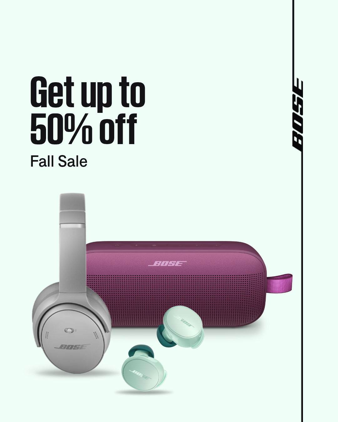 Bose Facebook ad: Fall Sale