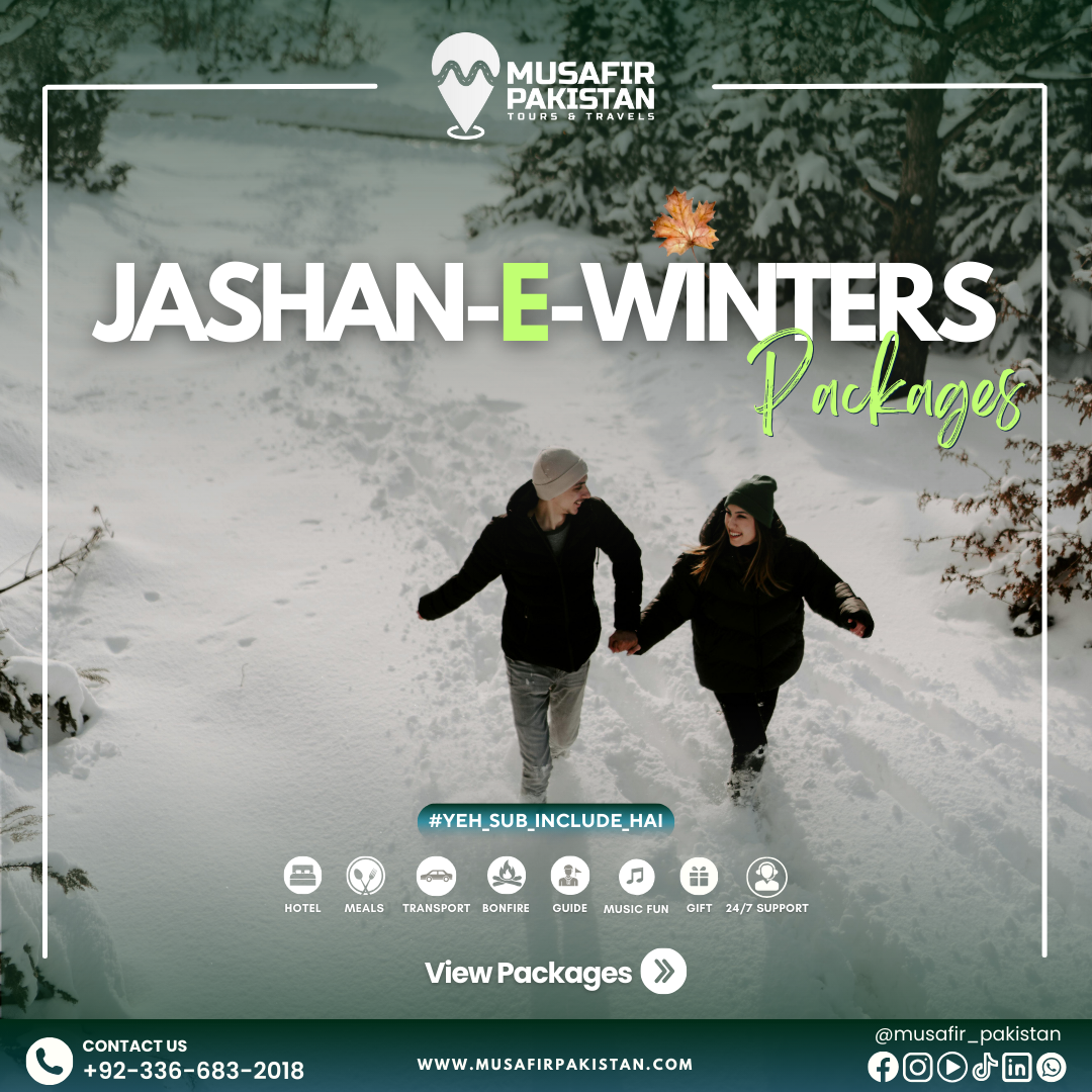 Musafir Pakistan Facebook ad: JASHAN-E-WINTERS | NEW WINTER PACKAGES LAUNCHED!